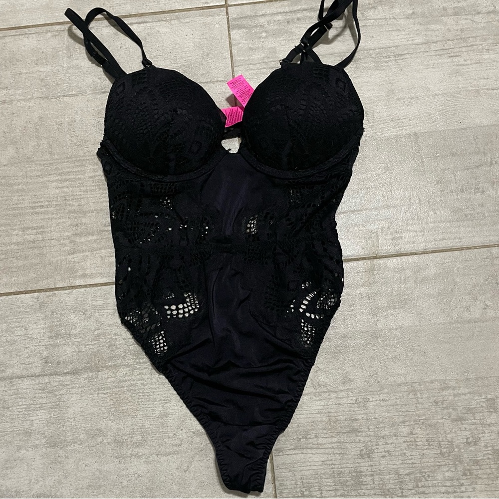 La SENZA Black Lace Bodysuit
